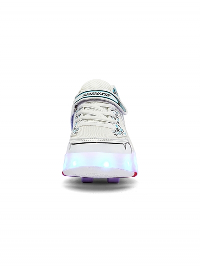 Роликовые LED-кроссовки GLYDE белые, 37, 36, 35, 34, 33 размер-4