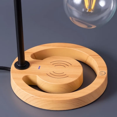 Фото: Левитирующая лампа Faruza, с функцией беспроводной зарядки, дерево-4 Левитирующая лампа Faruza, с функцией беспроводной зарядки, дерево-4