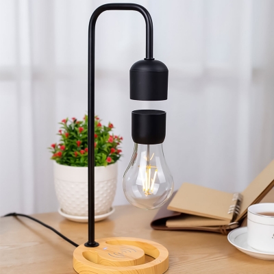 Фото: Левитирующая лампа Faruza, с функцией беспроводной зарядки, дерево-3 Левитирующая лампа Faruza, с функцией беспроводной зарядки, дерево-3